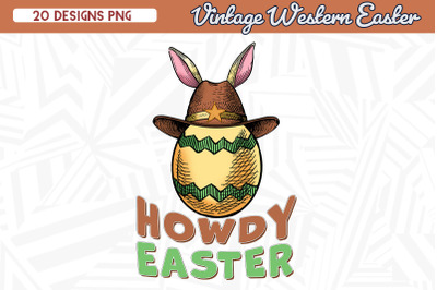 Howdy Easter Egg Vintage Western Easter