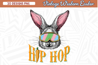 Hiphop Funny Easter Bunny Western Easter