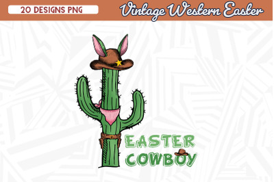 Easter Cowboy Cactus Western Easter