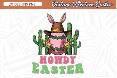 Howdy Easter Vintage Cowboy Egg Western