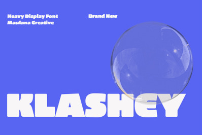 Klashey Decorative Heavy Display Font
