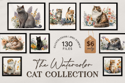The Watercolor Cat Collection