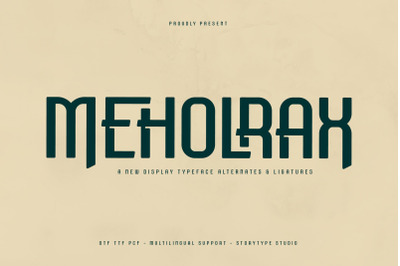 Meholrax Typeface