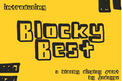 Blocky Best Font