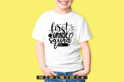 first grade squad SVG