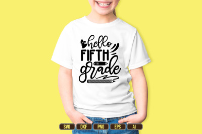 hello fifth grade SVG