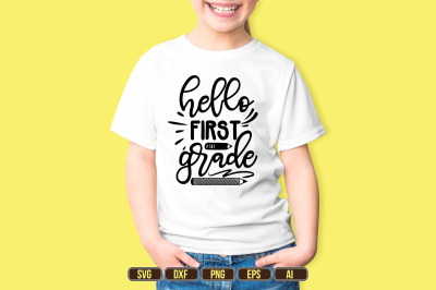 hello first grade SVG