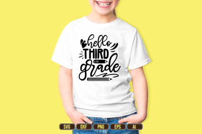hello third grade SVG
