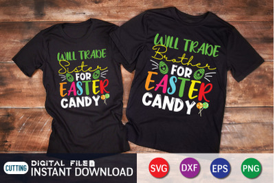 Easter Brother and Sister T-Shirt Design