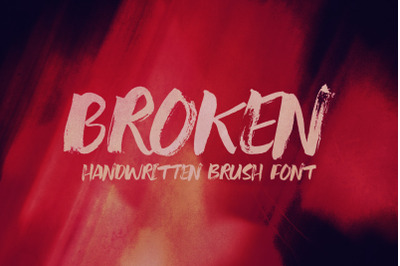 Broken Bold Brush Font