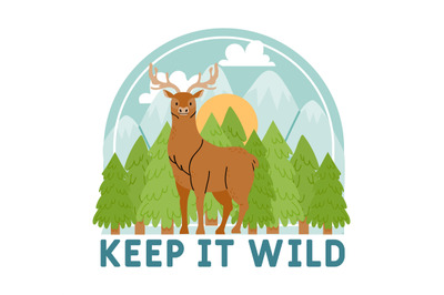 Save the wild motivation quotes with deer
