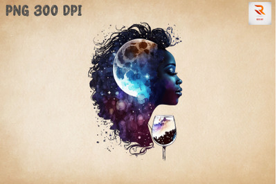 Beautiful Afro Girl And Wine 7