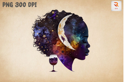 Beautiful Afro Girl And Wine 11
