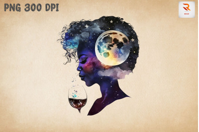 Beautiful Afro Girl And Wine 14