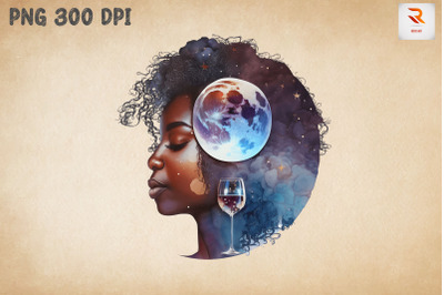 Beautiful Afro Girl And Wine 15