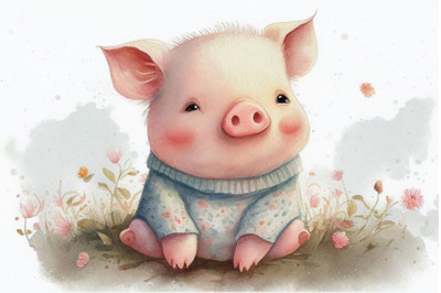 Cute Summertime Piggy