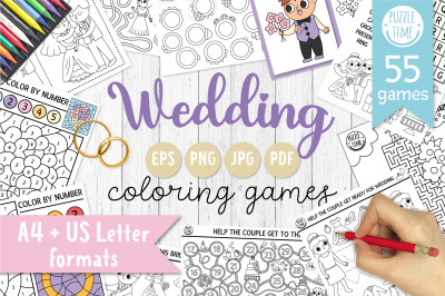 Wedding coloring games