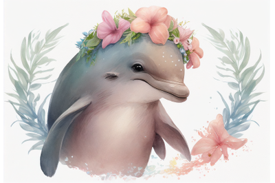 Cute Baby Dolphin