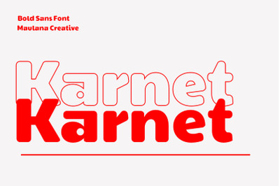 Karnet Sans Font