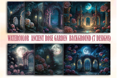 Ancient Rose Garden Backgrounds