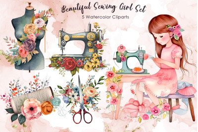 Beautiful Sewing Girl Set