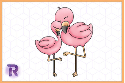 Flamingo Mama Animal Mother&#039;s Day