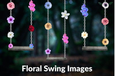 Floral Swing Digital Clipart