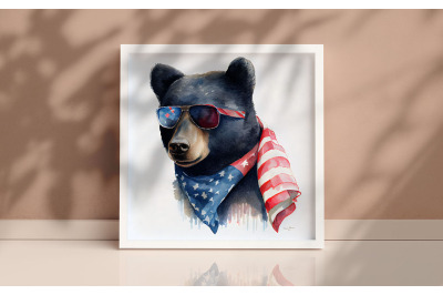 4th of July American Black Bear