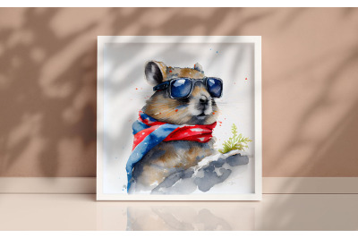 4th of July American Pika Background