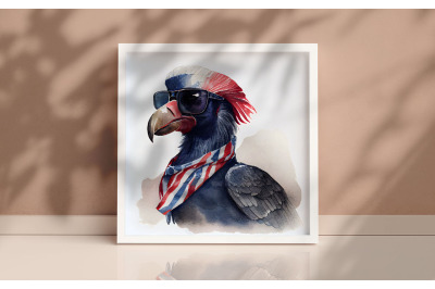 4th of July California Condor Background