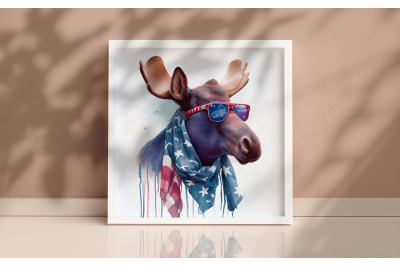 4th of July Moose 2 Background