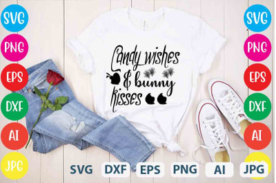 Candy Wishes &amp; Bunny Kisses SVG cut file