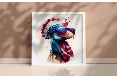 4th of July Wild Turkey Background