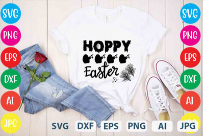 Hoppy Easter SVG cut file