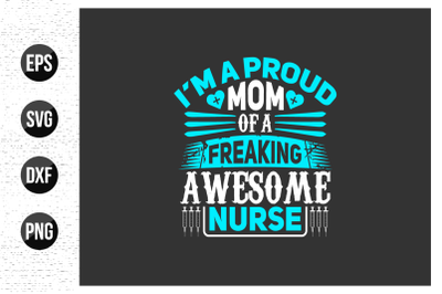 nurse typographic quotes design vector.