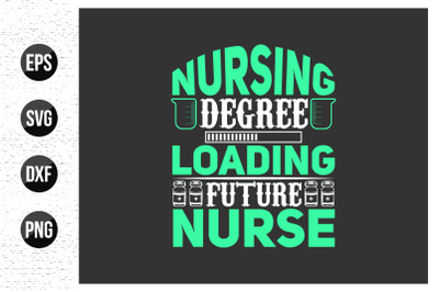 Nurse typographic quotes design vector.