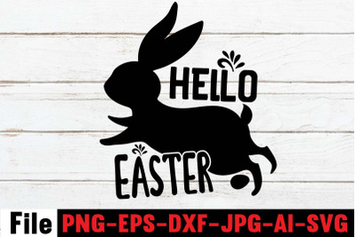 Hello Easter SVG cut file