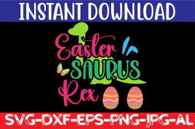 Easter Saurus Rex SVG cut file