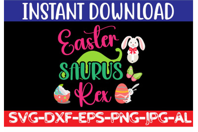 Easter Saurus Rex SVG cut file