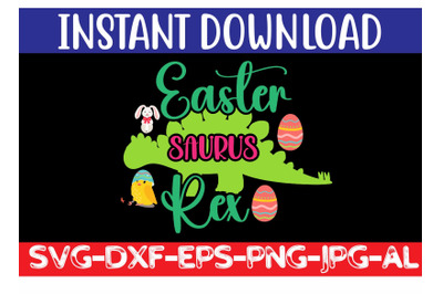 Easter Saurus Rex SVG cut file