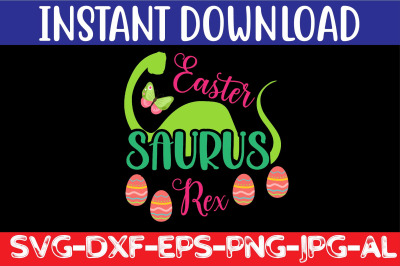 Easter Saurus Rex SVG cut file