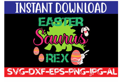 Easter Saurus Rex SVG cut file