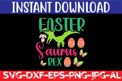 Easter Saurus Rex SVG cut file