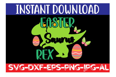 Easter Saurus Rex SVG cut file