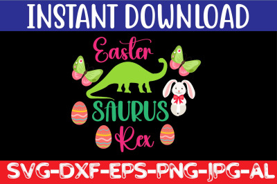 Easter Saurus Rex SVG cut file