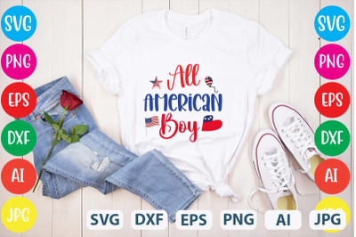 All American Boy SVG cut file