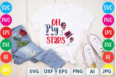 Oh My Stars SVG cut file&2C;4th of july mega svg bundle&2C; 4th of july huge