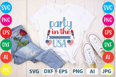 Party In The Usa SVG cut file&2C;4th of july mega svg bundle&2C; 4th of july