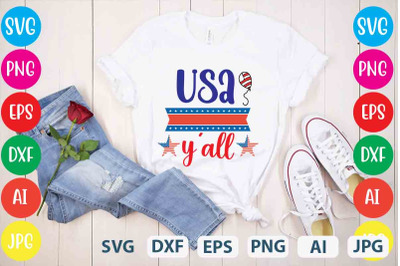 Usa Y&amp;&23;039;all SVG cut file&2C;4th of july mega svg bundle&2C; 4th of july huge s