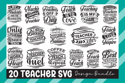 Teacher Svg Design Bundle